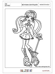 Monster High boyama sayfaları